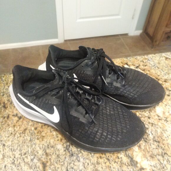 Nike Women's Air Zoom Pegasus 37 Running Shoes Black White Size US 7 CZ0807-002 - Picture 6 of 12